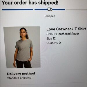 Lululemon Love Crew Neck Heathered River
